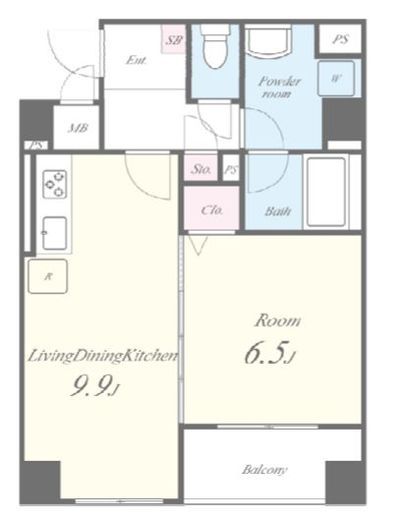 ソレアード1101　303号室　間取り