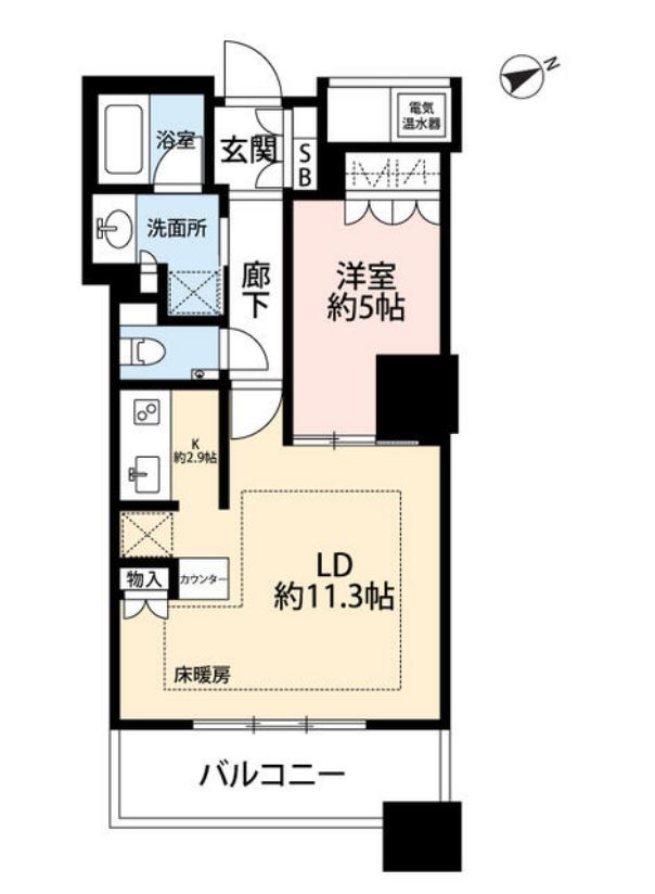 ザ・パークハウス西新宿タワー60　13F号室　間取り