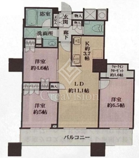 ザ・パークハウス西新宿タワー60　3208号室　間取り