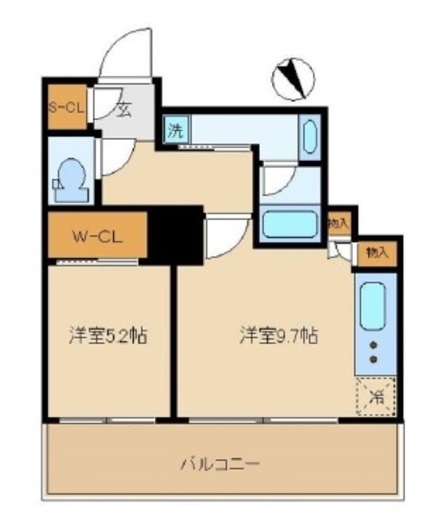 ザ・パークハウス西新宿タワー６０　3303号室　間取り