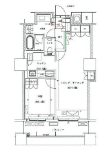 ザ・パークハウス西新宿タワー60　418号室　間取り