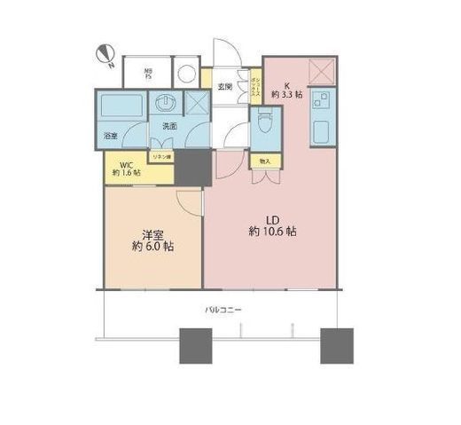 ザ・パークハウス西新宿タワー６０　502号室　間取り