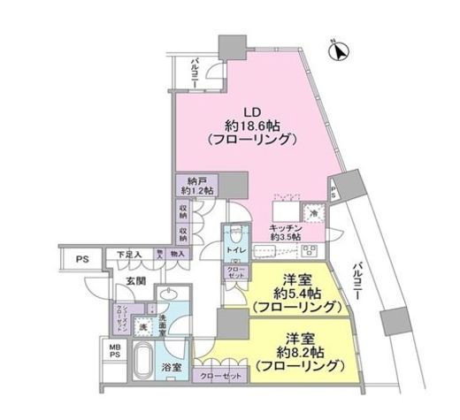 ザ・パークハウス西新宿タワー60　5101号室　間取り