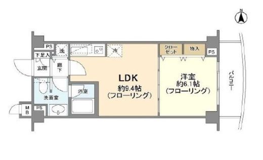 デュオ・スカーラ御茶ノ水　502号室　間取り
