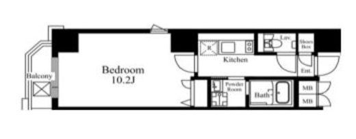 スタイルヒルズ秋葉原　902号室　間取り