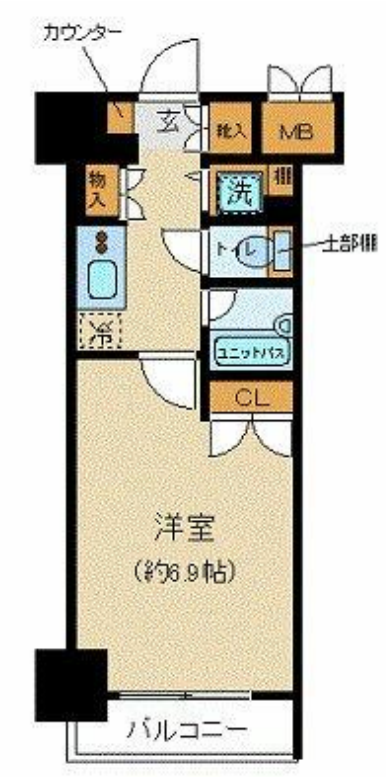 パレステュディオ神田神保町　402号室　間取り