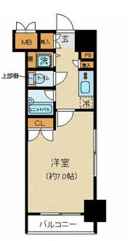 パレステュディオ神田神保町　601号室　間取り