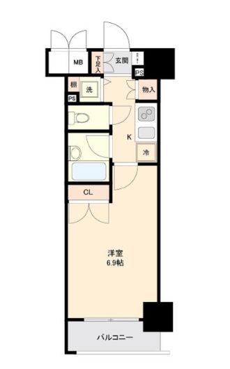 パレステュディオ神田神保町　1003号室　間取り