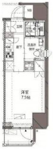 ベルジューレ神保町　301号室　間取り