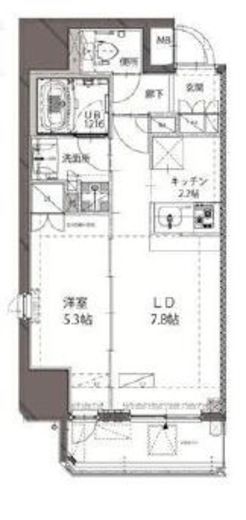 ベルジューレ神保町　502号室　間取り