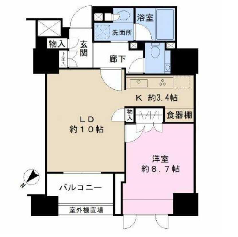 ザ・パークハウス千代田麹町　11F号室　間取り