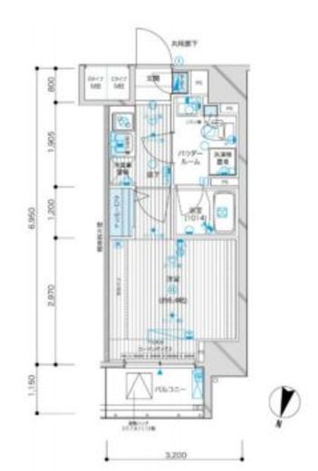 メインステージ九段下　903号室　間取り