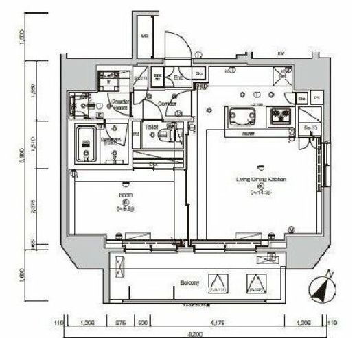シーフォルム神保町　901号室　間取り