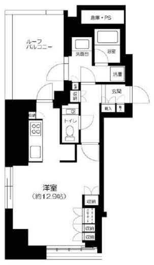 アトラス代々木上原　201号室　間取り