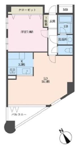 代々木上原128　102号室　間取り