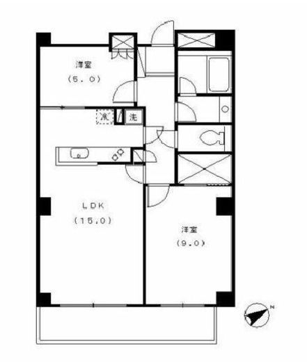 ボアセイズ　204号室　間取り