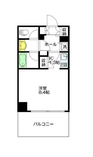 アトラス江戸川アパートメント　502号室　間取り