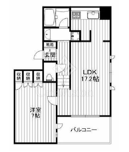 アトラス江戸川アパートメント　426号室　間取り
