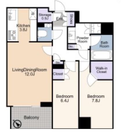 ザ・パークハウスグラン三番町　4F号室　間取り