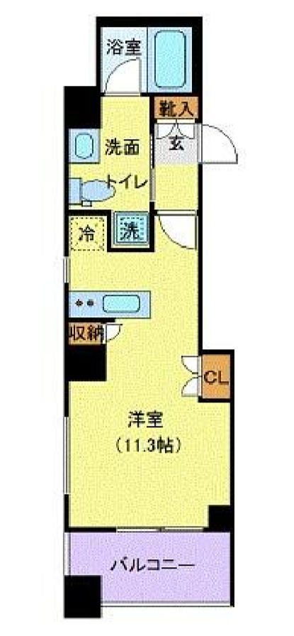 メゾンビスタ渋谷宇田川　401号室　間取り
