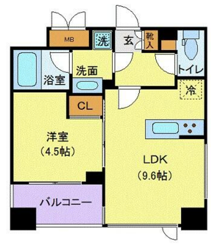 メゾンビスタ渋谷宇田川　204号室　間取り