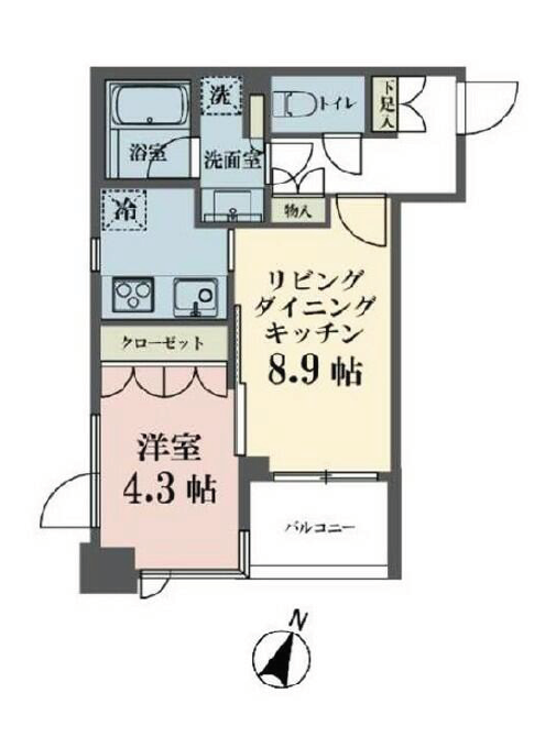 メゾンビスタ渋谷宇田川　203号室　間取り