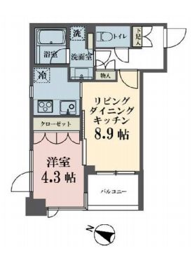 メゾンビスタ渋谷宇田川　303号室　間取り