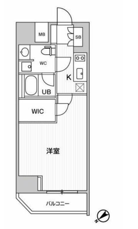 ALTERNA恵比寿（旧：カーサスプレンディッド恵比寿）　501号室　間取り