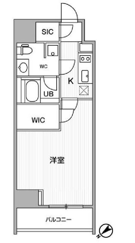 ALTERNA恵比寿（旧：カーサスプレンディッド恵比寿）　702号室　間取り