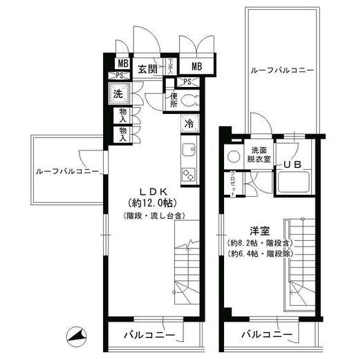 アルビレオ　402号室　間取り