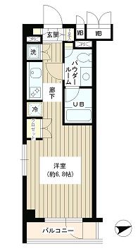アルビレオ　403号室　間取り