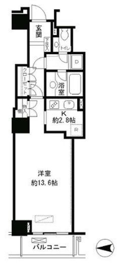 恵比寿ガーデンテラス弐番館　1318号室　間取り