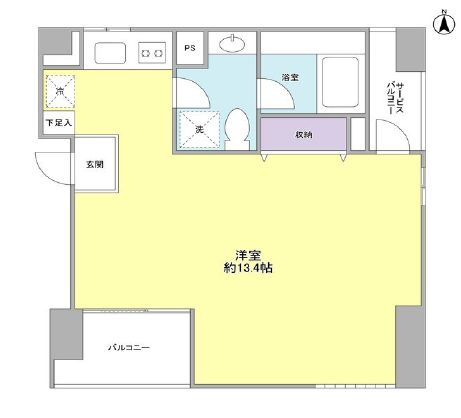セディア恵比寿　402号室　間取り