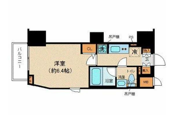 ZOOM恵比寿　507号室　間取り