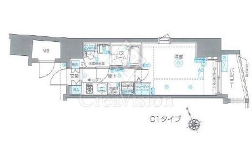 ZOOM恵比寿　203号室　間取り