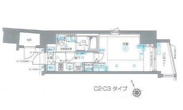 ZOOM恵比寿　303号室　間取り