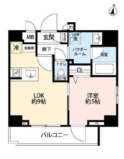 グランドコンシェルジュ恵比寿　302号室　間取り