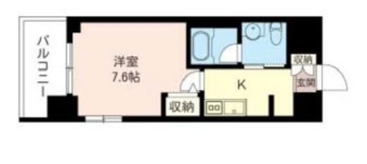 クロスシーズン恵比寿　304号室　間取り