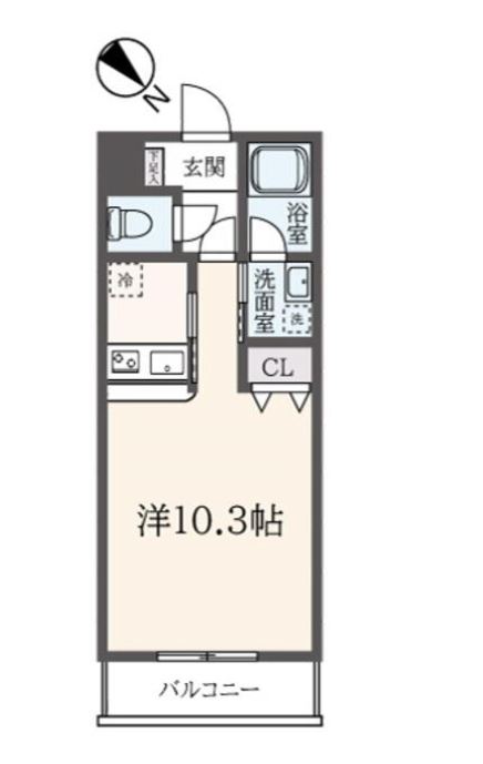 フェルテ高波　502号室　間取り