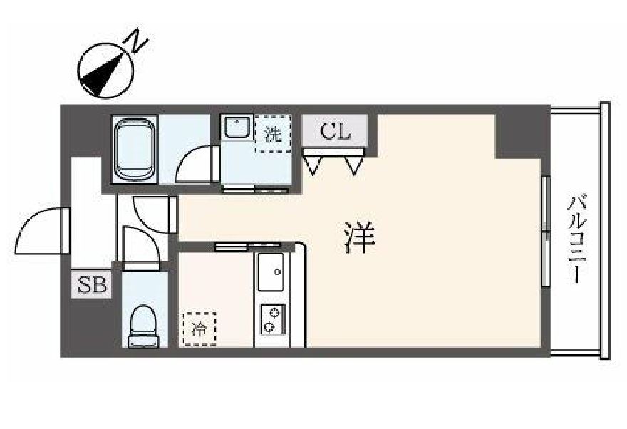 フェルテ高波　703号室　間取り