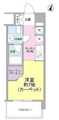 アーバンファースト神楽坂　604号室　間取り