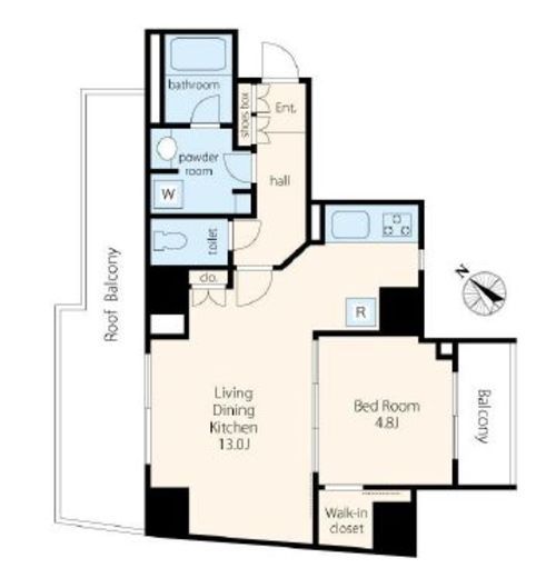 ボルト渋谷松濤レジデンス　1001号室　間取り