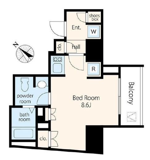 ボルト渋谷松濤レジデンス　704号室　間取り