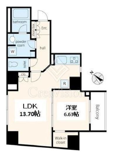 ボルト渋谷松濤レジデンス　901号室　間取り