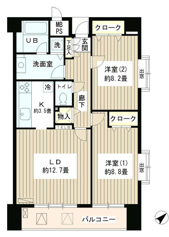 アステリオン松濤　1001号室　間取り