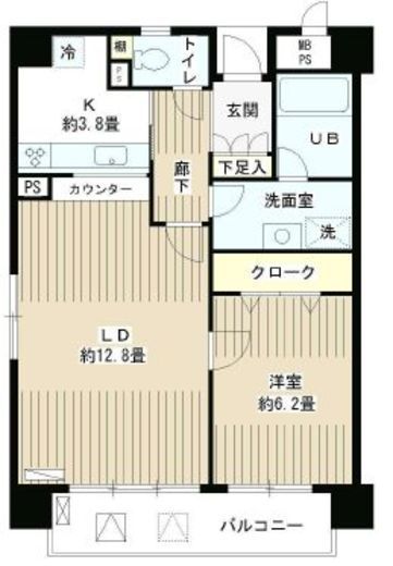 アステリオン松濤　206号室　間取り