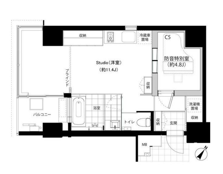 SHINKA　401号室　間取り
