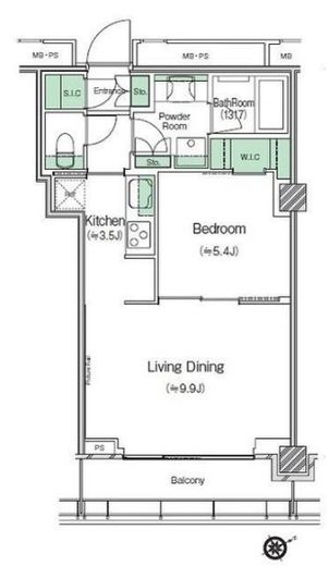 渋谷キャストアパートメント　1609号室　間取り