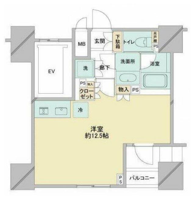 プレミスト渋谷宮益坂　7F号室　間取り
