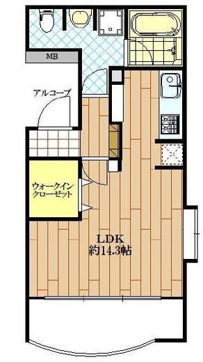 ペイサージュ渋谷ファースト　403号室　間取り
